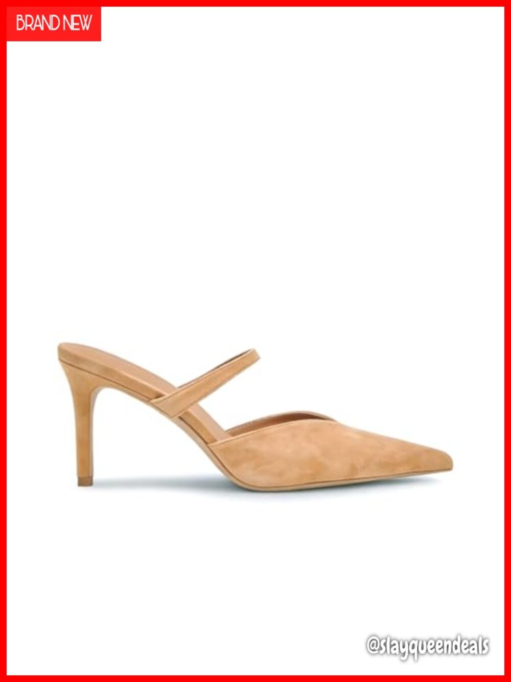 Pointed Toe Slip On Stiletto Pumps Faux Leather Heels